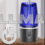 Аккумуляторная лампа ловушка от комаров и насекомых 2в1 Dispeller USB Fly Fly Bug Trapper с ночником 